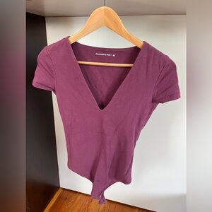 A&F V-Neck Bodysuit